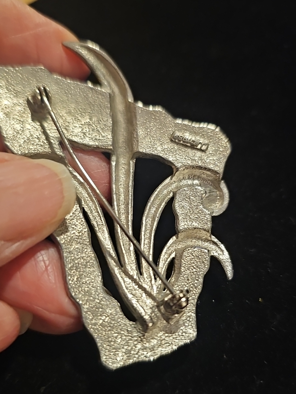 Gold-Tone Swirl Statement Brooch - Women Jewelry - Picture 4 of 6